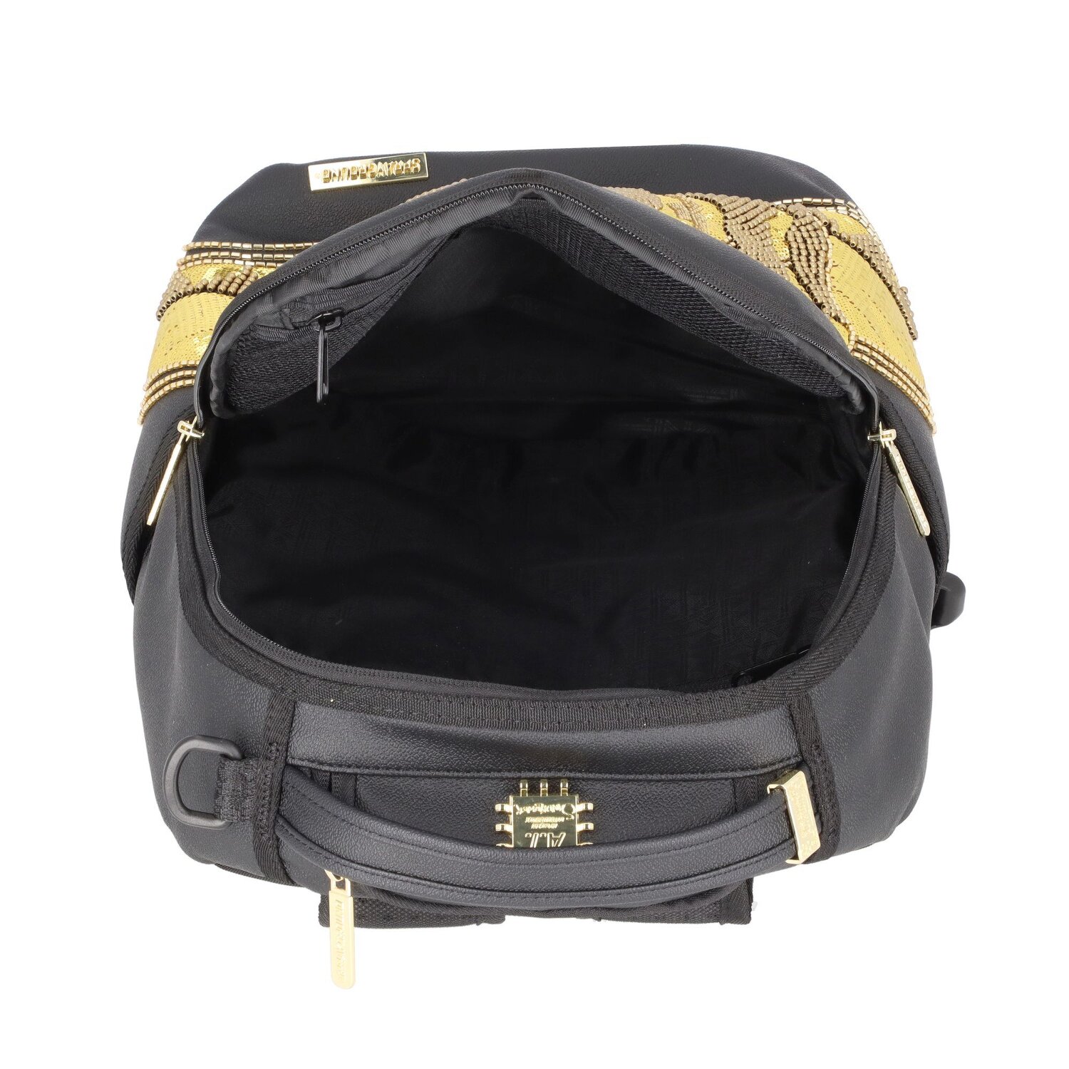 Sprayground Ai Gold Bead Tiger Backpack (Regular)